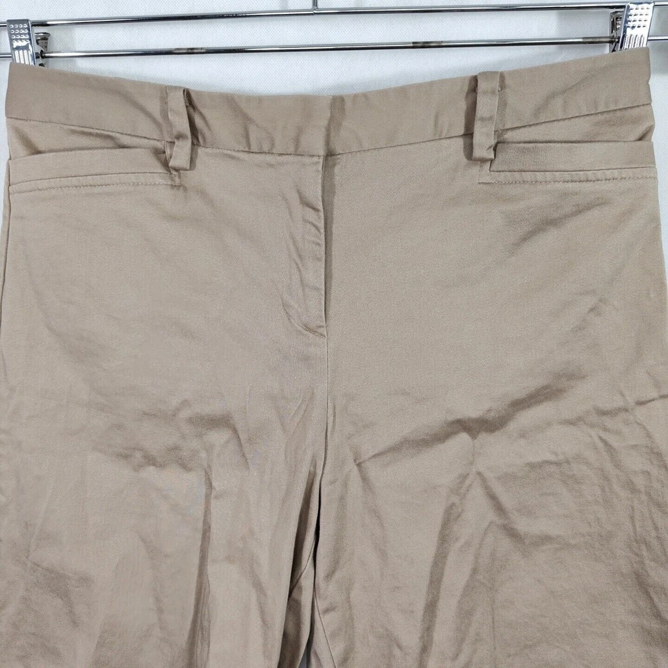 Bermudas chinas George caqui para mujer talla 10 bolsillos con puños informales Foto 2 de 4