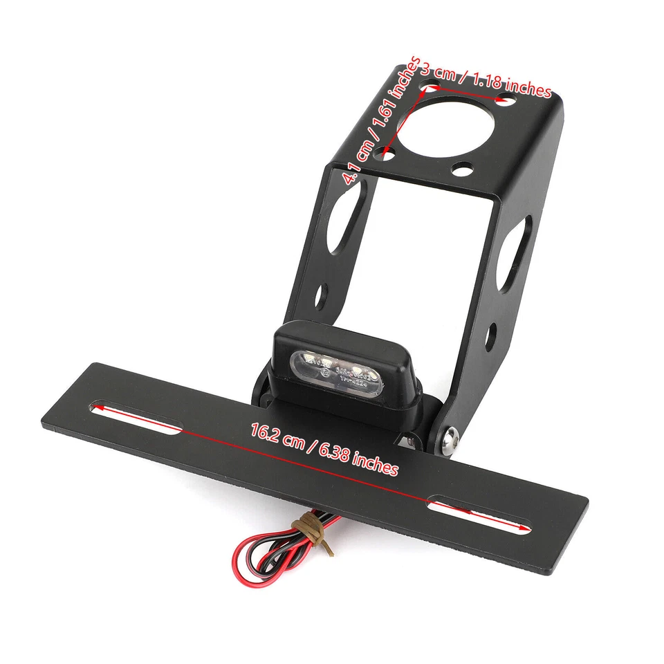 Soporte de matrícula trasero de motocicleta para Yamaha YZF R6 2008-2019 EE. UU. Foto 2 de 4