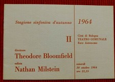 9708-BROSCH&Uuml;RE, HERBSTSINFONISCHE SAISON 1964, BOLOGNA, BLOOMFIELD, MILSTEIN