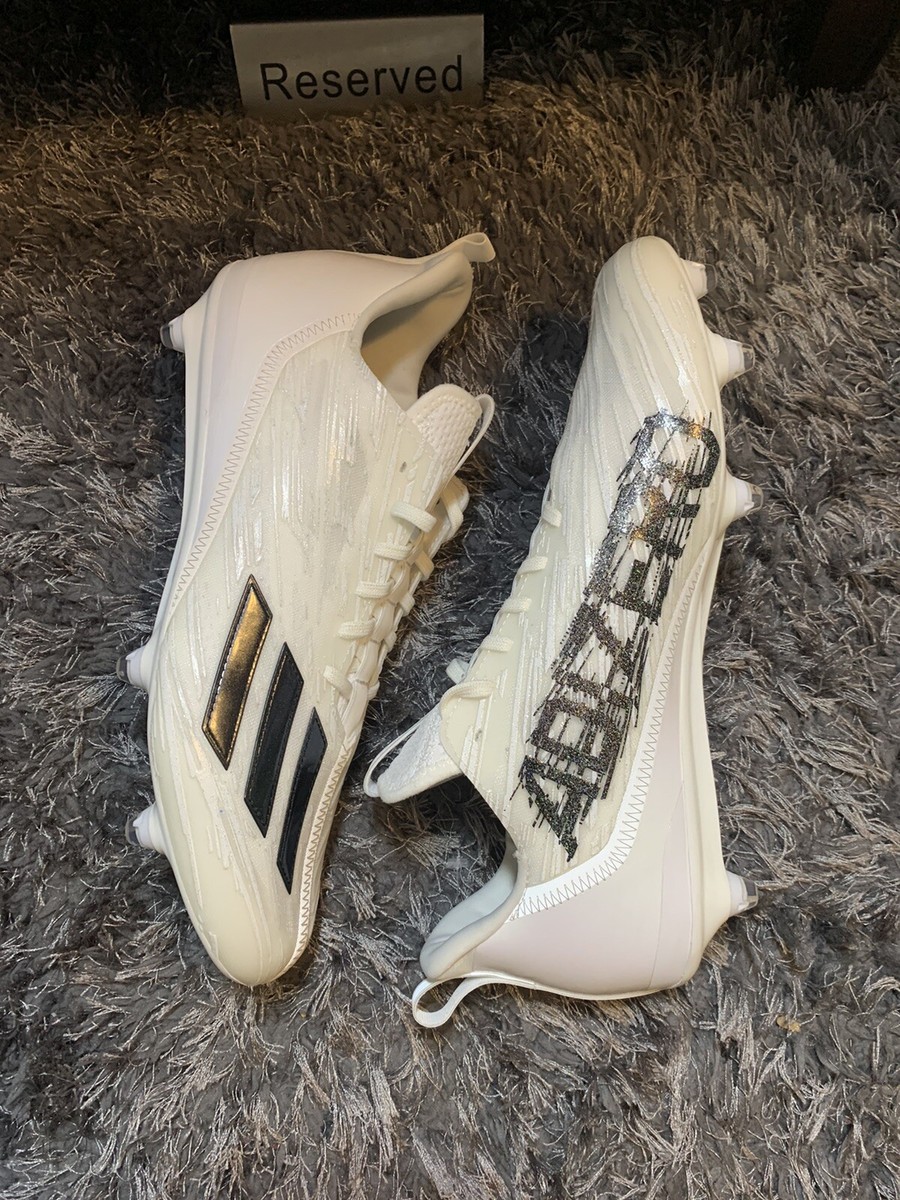 Adidas adizero Molded Football Cleats WHITE | BLACK | WHITE  display picture 2