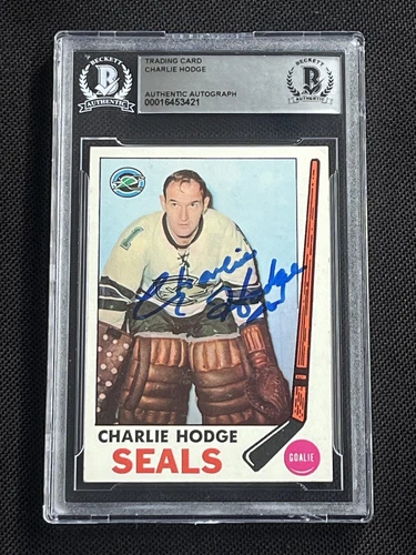 CHARLIE HODGE 1969-70 TOPPS SIGNED AUTOGRAPHED CARD #77 BECKETT BAS AUTHENTIC