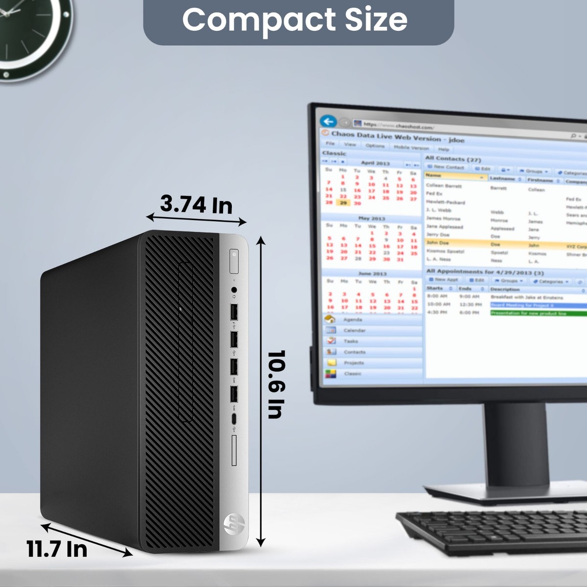 HP i5-8500/16GB/2TB ＋Optaneメモリ ProDesk デスクトップ PC HP 600 G4 SFF Core i5-8500 メモリ