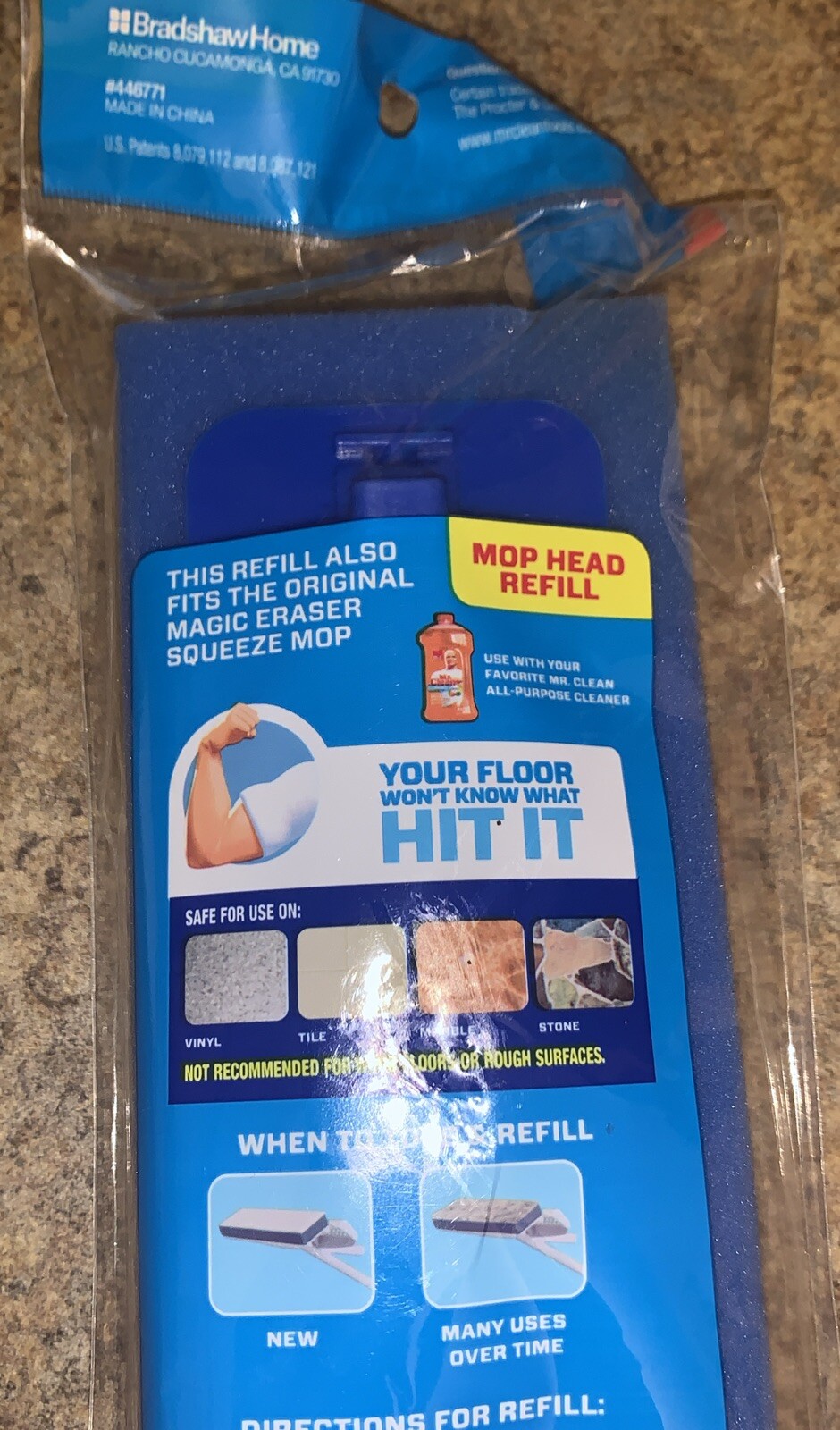 Mr. Clean Magic Eraser Replacement Mop Head Blue/White (446269) for sale online eBay