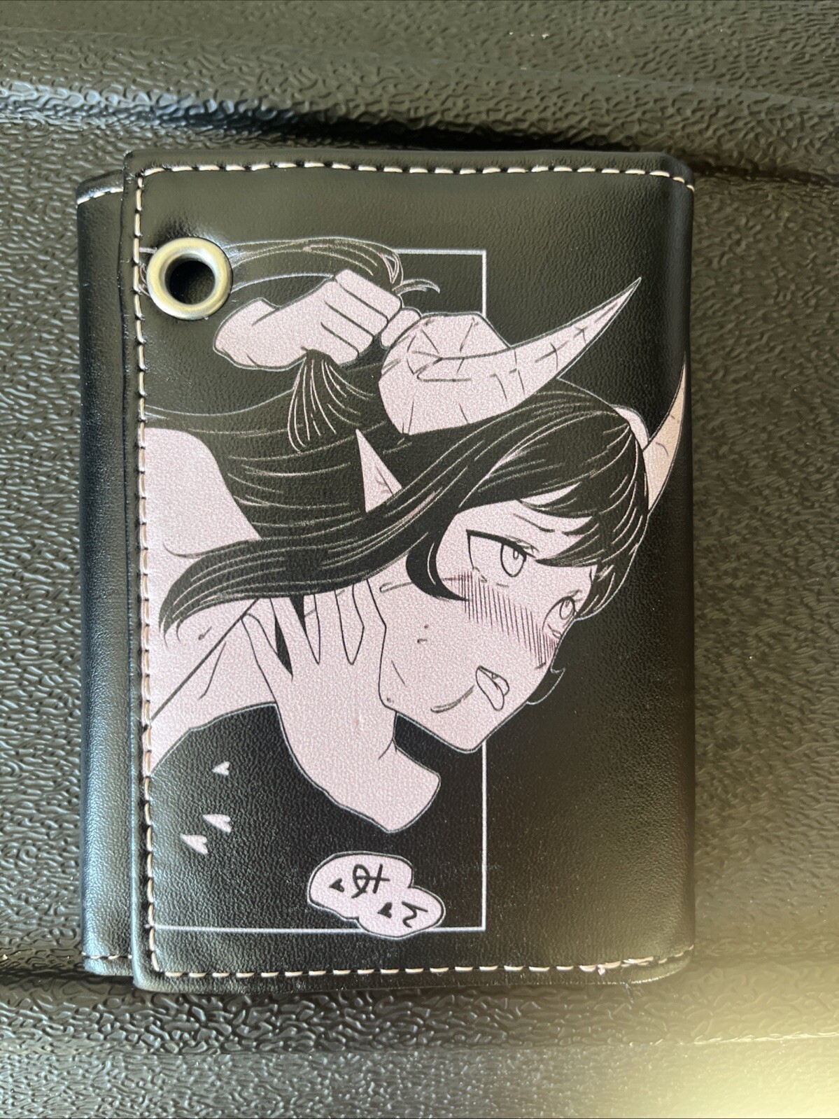 Spencer’s Agheyo Lewd Complex Trifold Black Anime Wallet