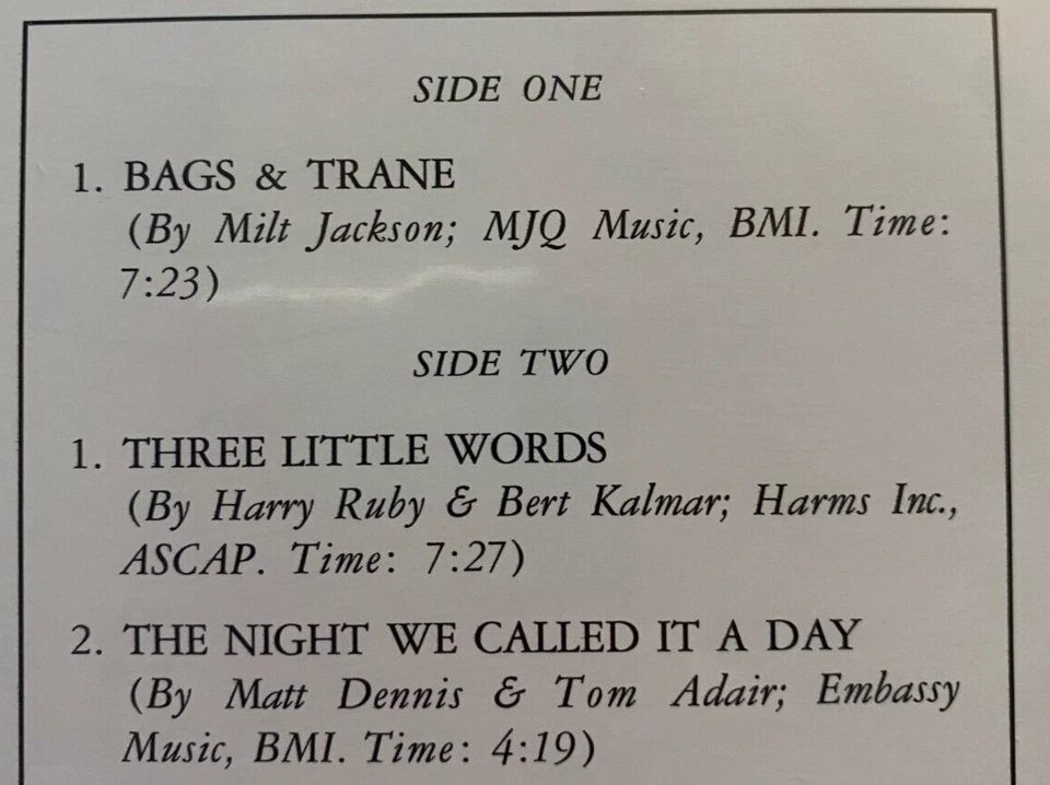 Analogue Milt Jackson And John Coltrane Bags and Trane Vinyl Reissue New Sealed - Image 4 of 4