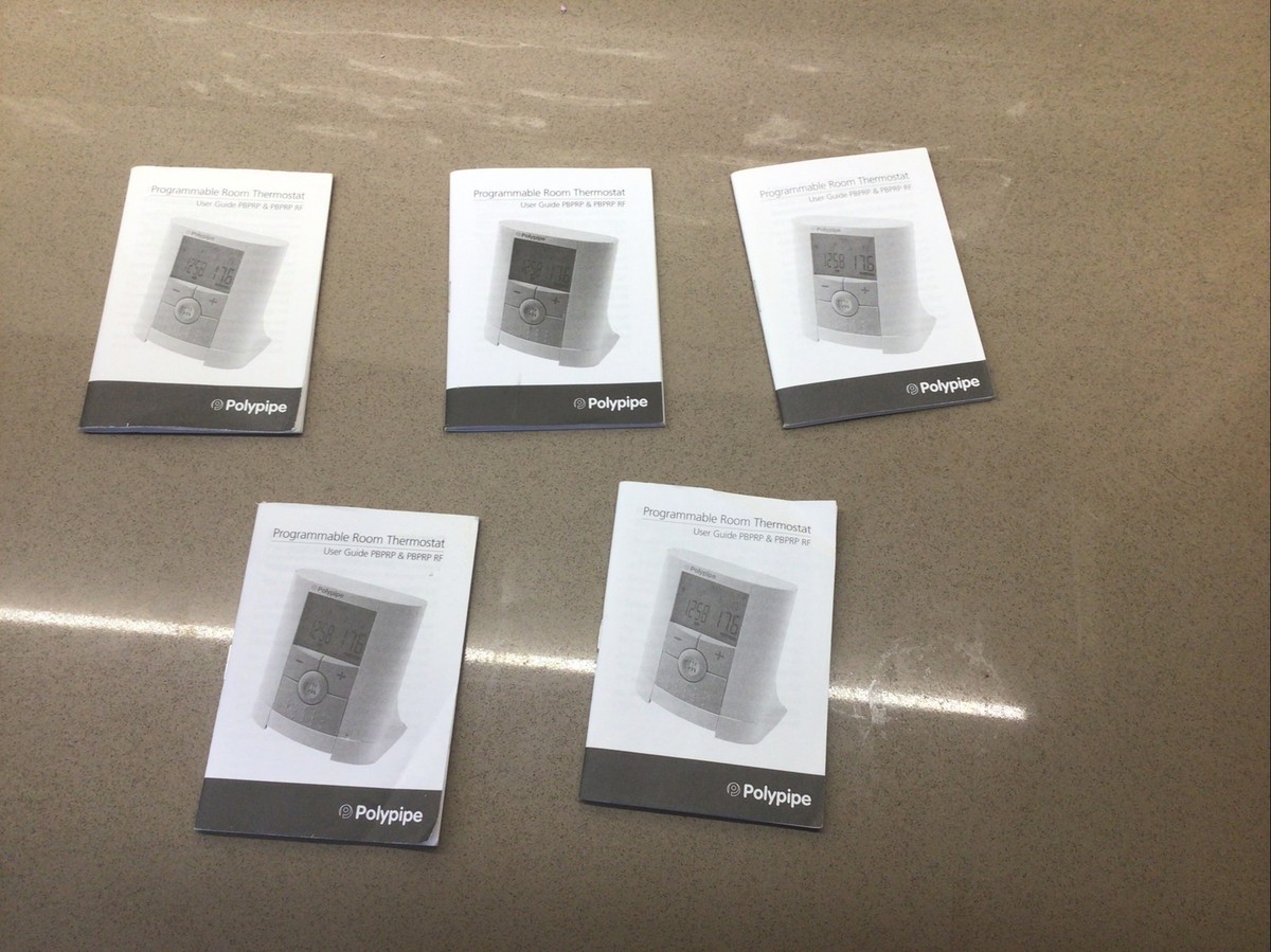 Polypipe PBPRP underfloor programmable Room Thermostat USER GUIDE