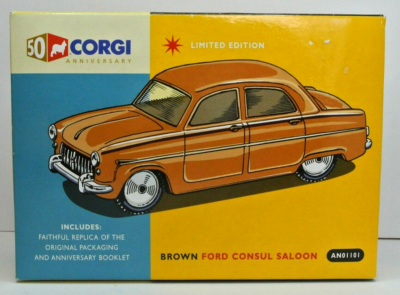 Corgi Toys 1/43 - Ford Consul Saloon Marron - Collection