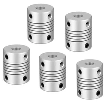 RANIT 5Pcs Shaft Coupling Flexible Coupler Motor Connector Joint 6mm to 6mm L...
