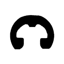 100 7/32" Reinforced E Type Retaining Rings