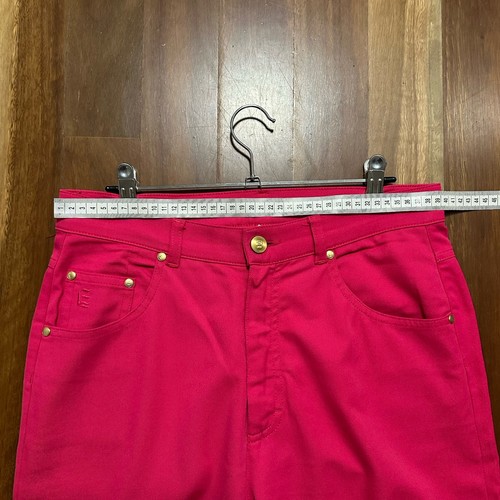 Escada Sport Women’s Pants Pink Mom Jeans High Waist Y2K bright Designer Size 40 - Picture 14 of 18