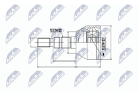 NTY NPZ-PL-023 Gelenksatz, Antriebswelle FüR Opel