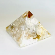 Cherry Blossom Agate Crystal Pyramid | Embrace Beauty and Inner Harmony 4.4cm