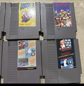 Nintendo NES Game Lot Super Mario Bros 2 3 Duck Hunt Ninja Gaiden Excitebike