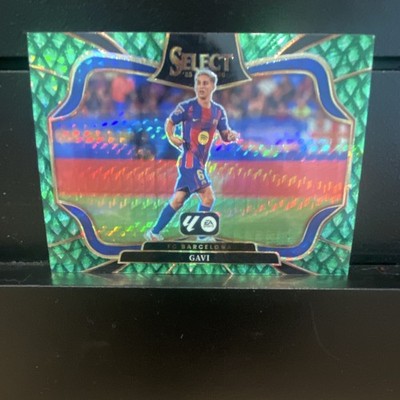 2025-26 Panini Select La Liga Gavi Field Level Jade Dragon Scale 4/28 SSP #238