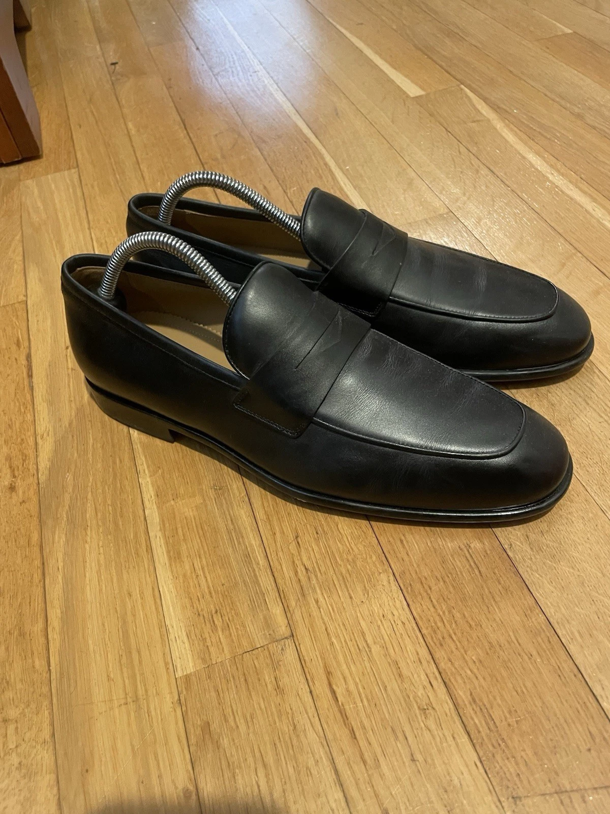 Ferragamo — Ferragamo Funes Leather Penny Loafers 8.5 E