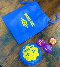 Fallout Jones Soda Vault-Tec Bottle Opener Magnet + 3 Caps + Mini Bag Free Ship