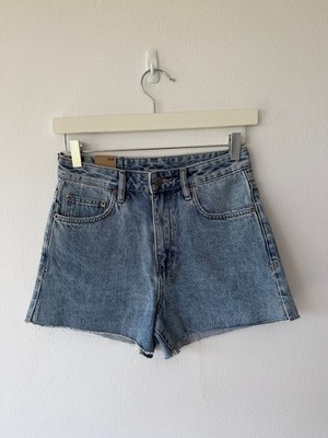 new ksubi womens denim rise n hi shorts authentik blue 26 8 