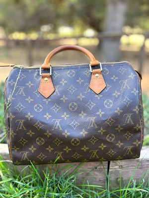 Louis Vuitton Speedy 30 Brown Monogram Double Handles Bag