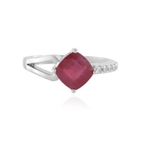 Cavill Rubin Ring 2,32Ct Sterlingsilber 925 Platin Zirkon Damen Elegant Schmuck-