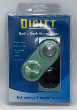 Digitt Radio Desk Alarm Clock-Green