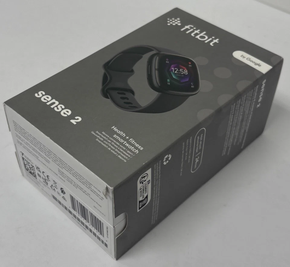 Fitbit Sense 2 Health + Fitness Smartwatch Graphite Aluminum Case FB521 - Image 3 of 4