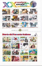 San Marino: 1997/2000   2 ZD Bogen Mi.1732-47 und 1871-1892 postfrisch **