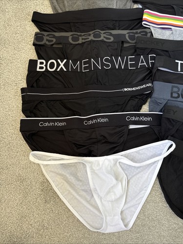 Mens Tanga Brief Bundle - 27 Pairs - ASOS Box Calvin Klein Jockey Orlvs Large/XL - Picture 5 of 5
