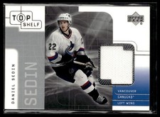 2001-02 Upper Deck Top Shelf Jerseys Daniel Sedin Vancouver Canucks #DS