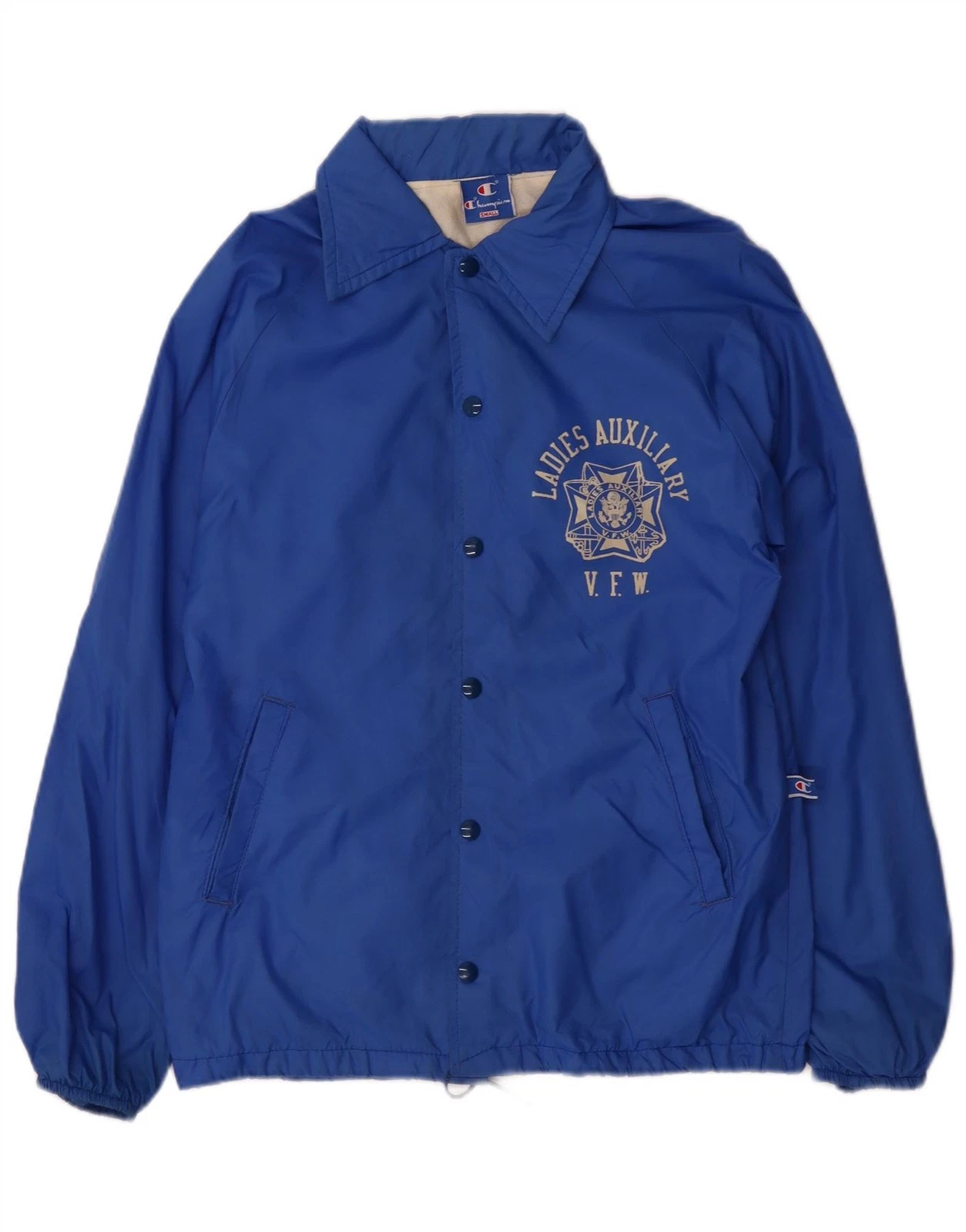 CHAMPION Mens Windbreaker Jacket UK 36 Small Blue DY01