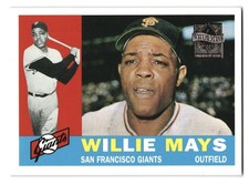 1996 Topps Baseball Willie Mays Commemorative Reprint San Francisco Giants #200