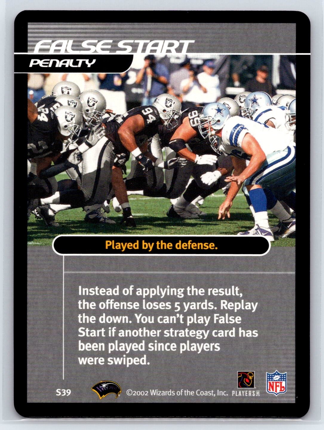 2002 NFL Showdown Strategy False Start #S39