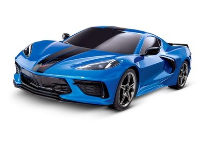Traxxas 4Tec 3.0 Corvette C8 blau 2S, RTR inkl. FB u. 2 Karo