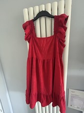 Ladies Red shein Summer Holiday Dress Size Xxl