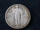 1919 f-vf 90% Silver Standing Liberty quarter