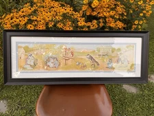 Classic, Framed Beatrix Potter Frederick Warne print Panel A 1952 (45”-17”)