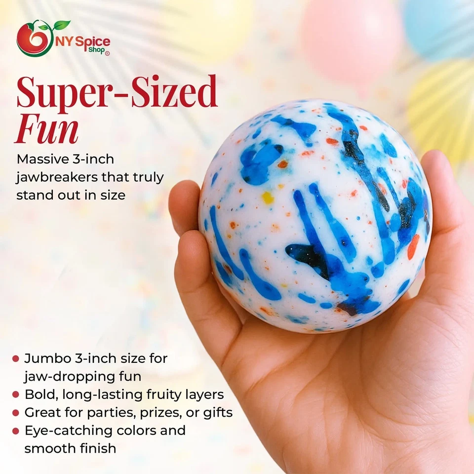 Colossal Unwrapped Jawbreakers Hard Candy 3 Inches by NY Spice - Image 4 of 4