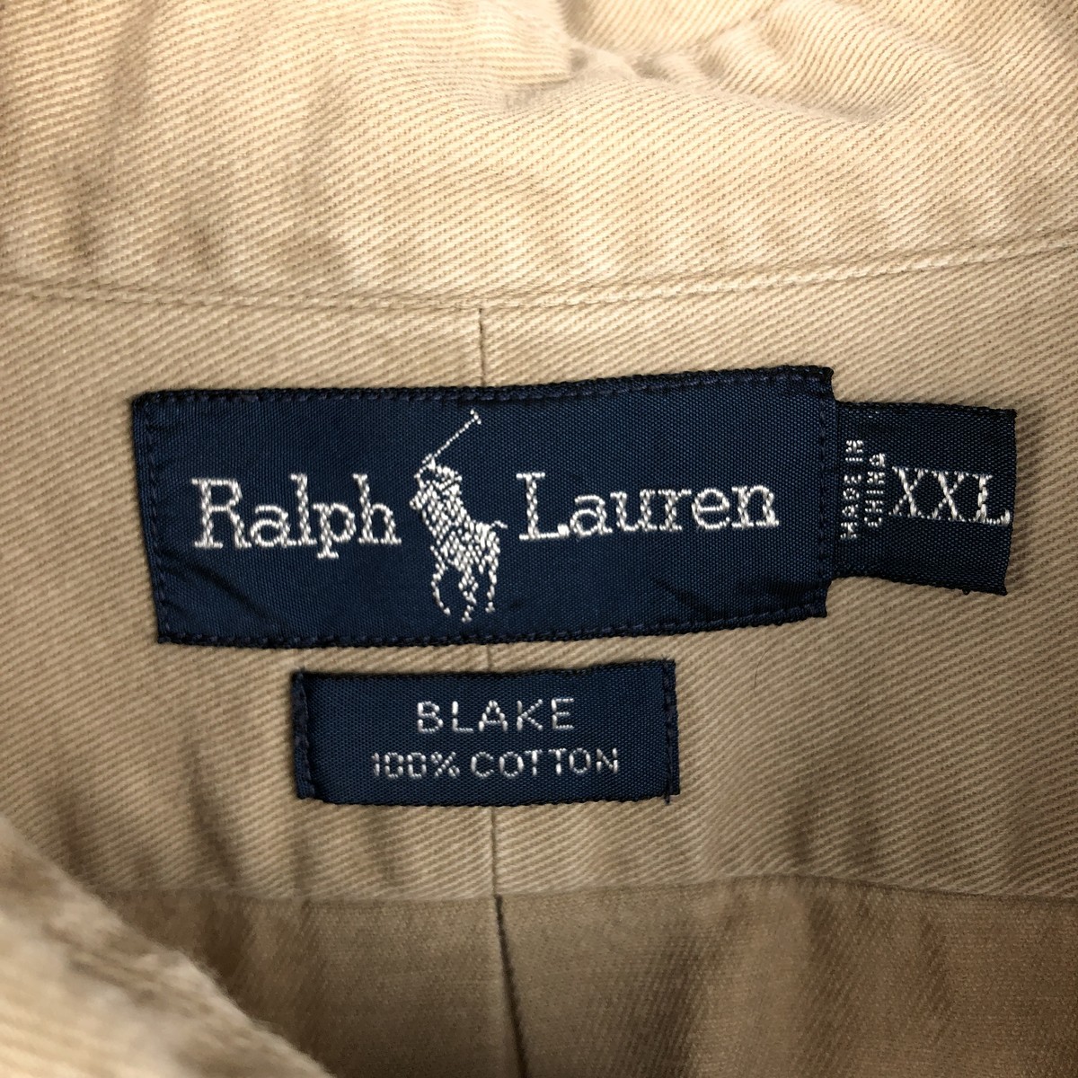 Used Ralph Lauren BLAKE long-sleeved button-down shirt men's size XXL thumbnail 3