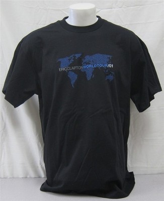Eric Clapton 2001 Reptile tour NEVER WORN XL Official Local Concert Crew Shirt