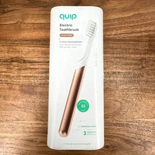Quip Electric Toothbrush Soft Bristle Sonic Toothbrush Copper Metal NEW