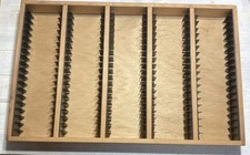 Audio Cassette Storage Rack Vintage Wood And Plastic 100 Tape Holder