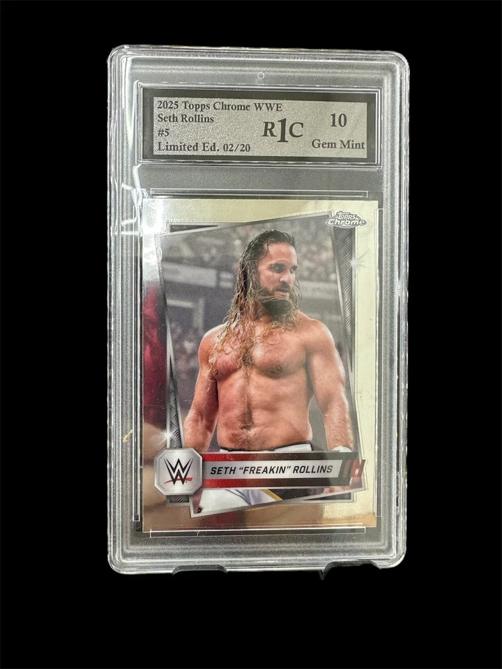 2025 WWE Topps Chrome (Roster Card) **Limited Edition** Graded Card--U pick - Image 2 of 2