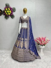 PARTY LEHENGA CHOLI INDIAN DESIGNER BOLLYWOOD LEHENGA WEDDING ETHNIC BRIDAL NEW