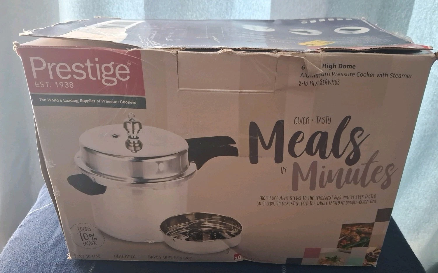 Prestige Pressure Cooker 6l - Classic High Dome with Steamer