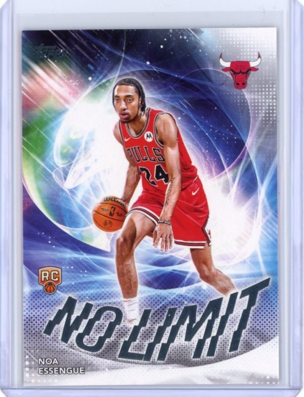 2025-26 Topps Basketball Rookie No Limit Noa Essengue #NL-12 Chicago Bulls RC