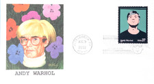 ANDY WARHOL POP ARTIST STAMP  2002 FLEETWOOD CACHET FDC UNADDR