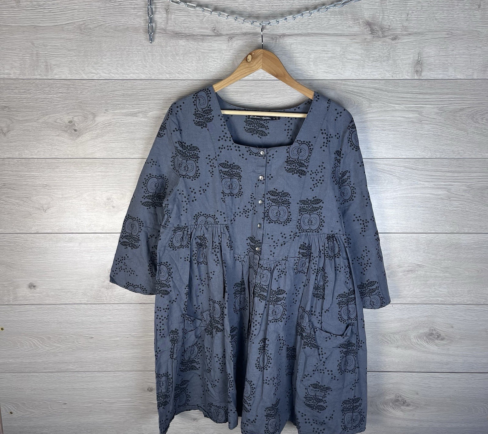 Ledy dress Gudrun Sjoden size L made in India 🇮🇳 Cotton 100%  Women