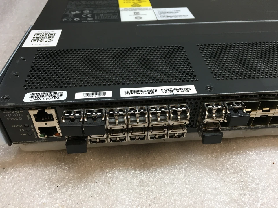 Cisco MDS 9148 48-Port DS-C9148-16P-K9 V02 Multilayer Fabric Switch Dual PSU - Image 2 of 4