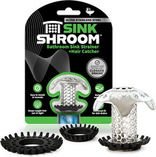 Ultra Revolutionary Bathroom Sink Drain Protector, Stainless Steel