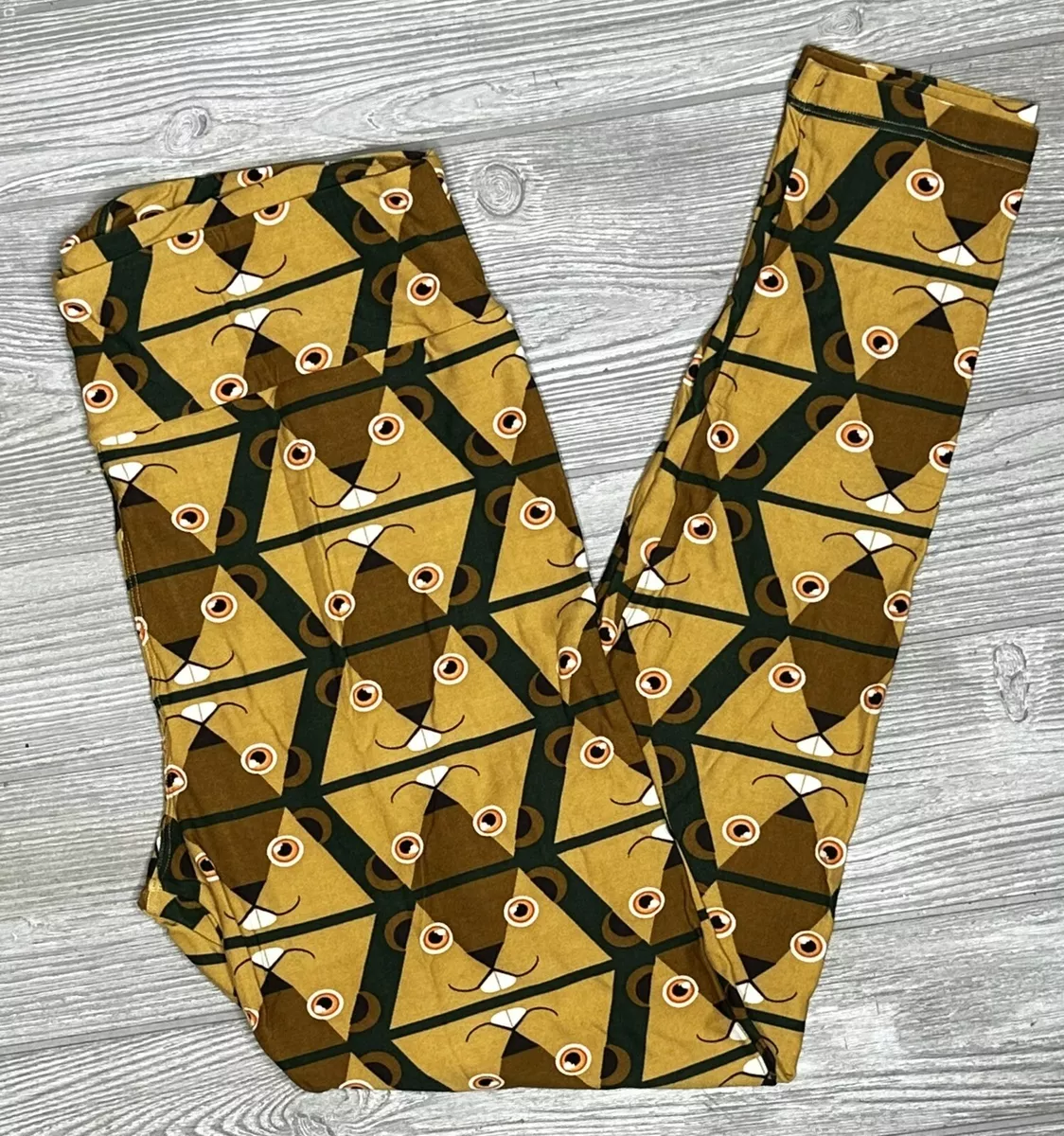 NEW LuLaRoe Leggings Tall & Curvy TC Maroon Brown Tan Black Beaver