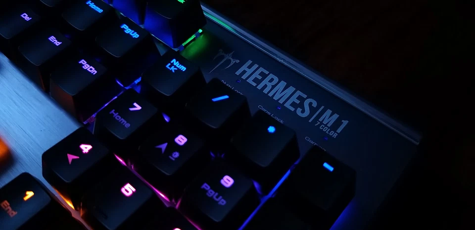 Upgraded Gamdias HERMES M1 LED USB mechanical Gaming keyboard Brown switches - Image 2 of 4